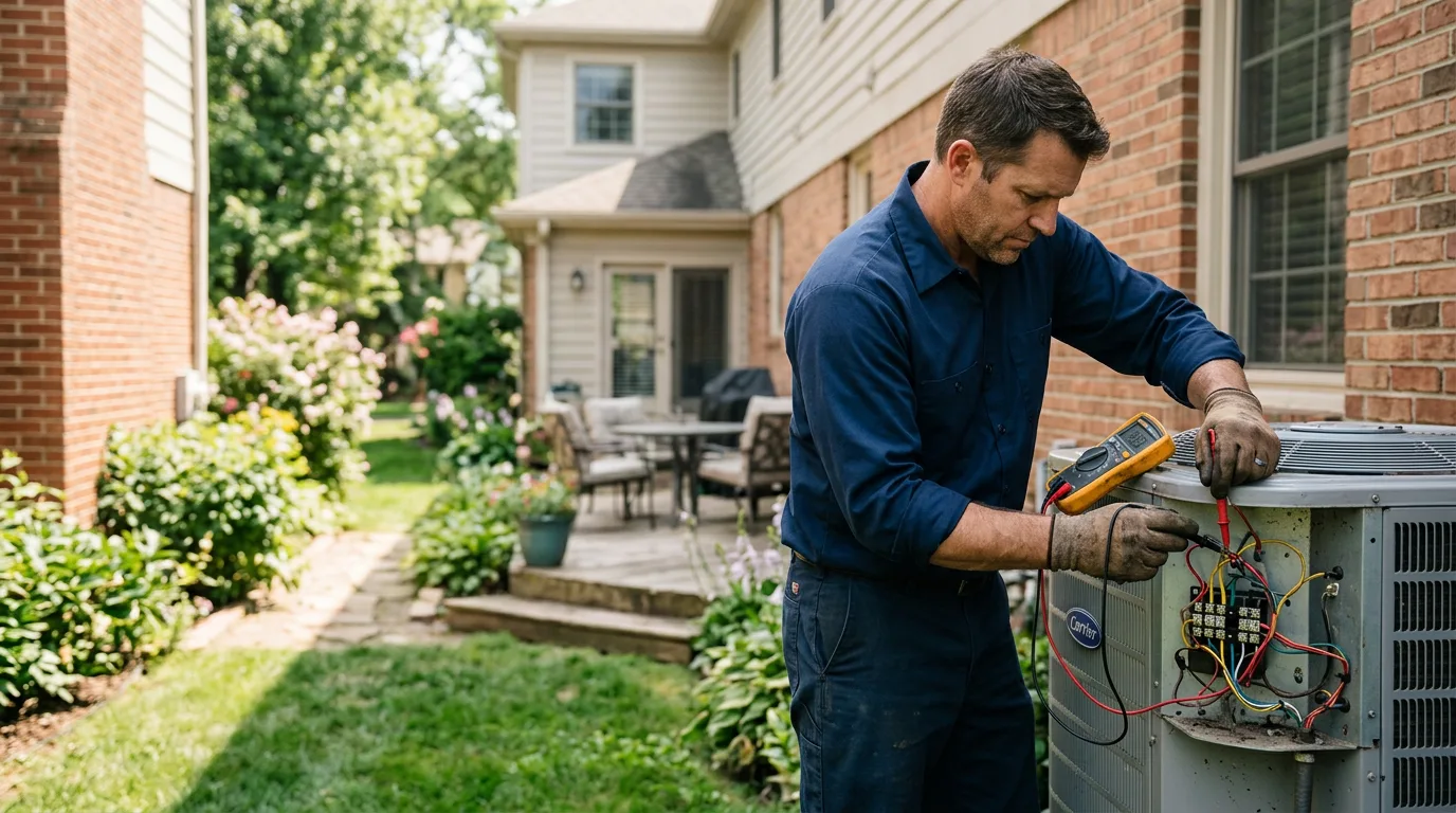 HVAC technician working near Feura Bush, NY